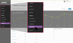 current academic year logins by month report